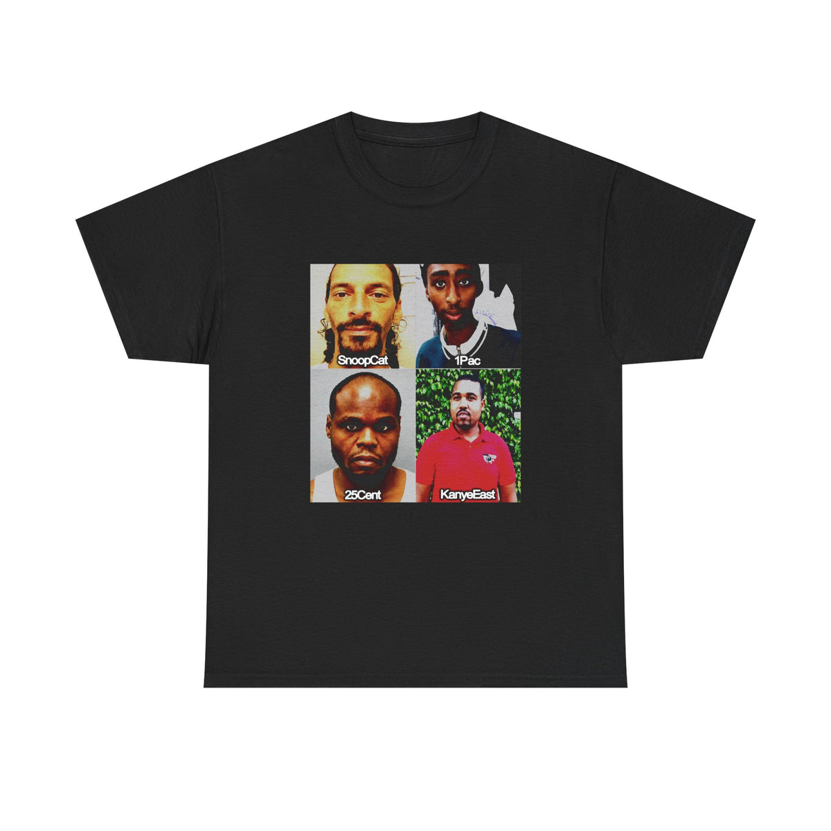 SnoopCat 1Pac 25Cent KanyeEast T-Shirt
